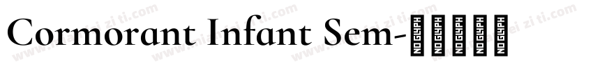Cormorant Infant Sem字体转换